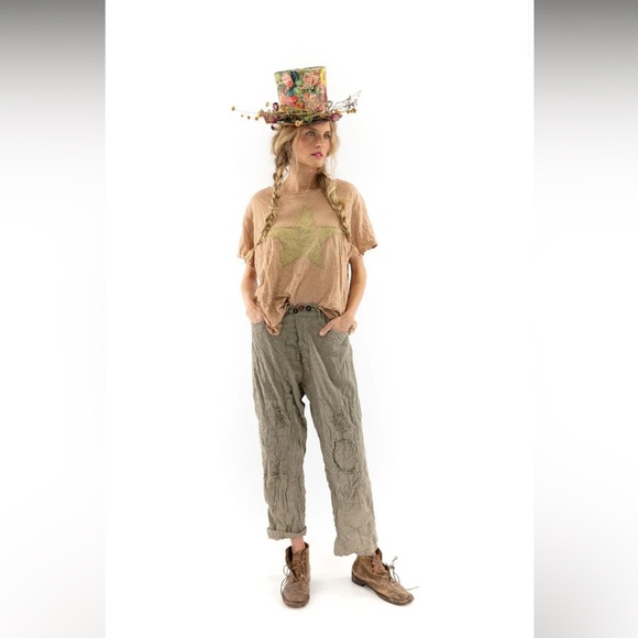 Magnolia Pearl miner Cargo Patchwork Distressed pants NWOT - Picture 5 of 15